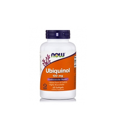 NOW Ubiquinol 100 mg 60 Softgels - PharmaDirect.gr