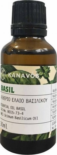 Picture of KANAVOS ESSENTIAL OIL BASIL 30ML