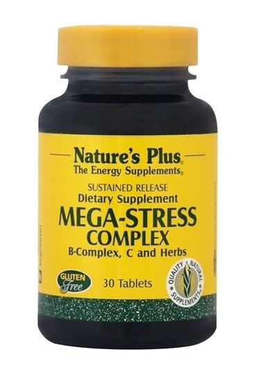 Picture of NATURES PLUS MEGA-STRESS COMPLEX 30 tabs