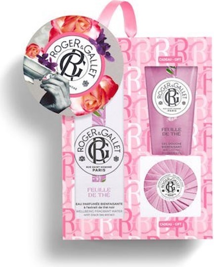 Picture of Roger&Gallet Promo Pack Feuille de The Eau Parfumee Bienfaisante 100ml & Feuille de The Savon Bienfaisant 50gr & Feuille de The Gel Douche Bienfaisant 50ml