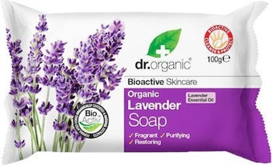 Picture of Dr. Organic Lavender Soap Σαπούνι Σώματος Σε Μορφή Μπάρας Με Βιολογική Λεβάντα 100gr