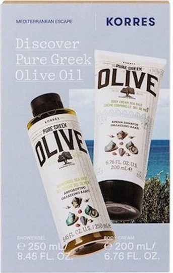 Picture of Korres Discover Pure Greek Olive Oil Σετ Περιποίησης για Καθαρισμό Σώματος με Αφρόλουτρο 250ml & Κρέμα Σώματος 200ml