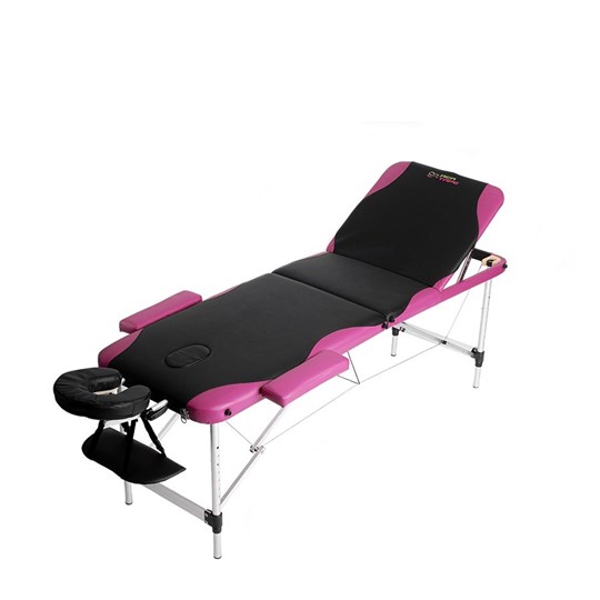 Picture of Rea Massage κρεβάτι μασάζ 186x60cm/15kg - Μαύρο/Ροζ