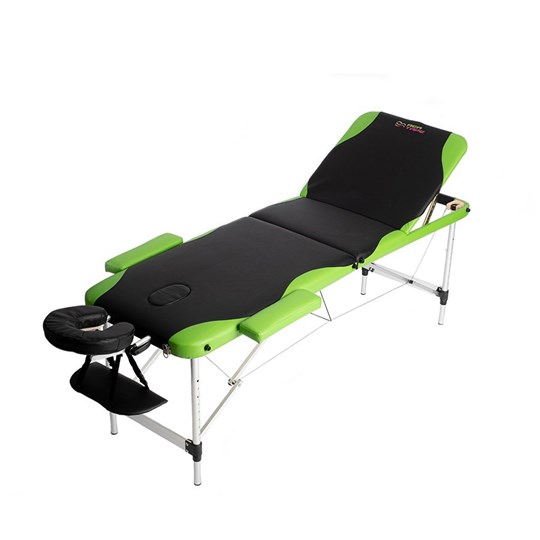 Picture of Rea Massage κρεβάτι μασάζ 186x60cm/15kg - Μαύρο/Λαχανί