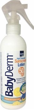 Picture of Intermed Babyderm High Protection Sunscreen Lotion SPF50 200ml Trigger