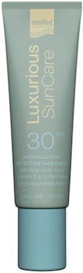 Picture of Intermed Luxurious Suncare Κρέμα Προσώπου Ημέρας με SPF30 για τους Ρύπους με Υαλουρονικό Οξύ 50ml