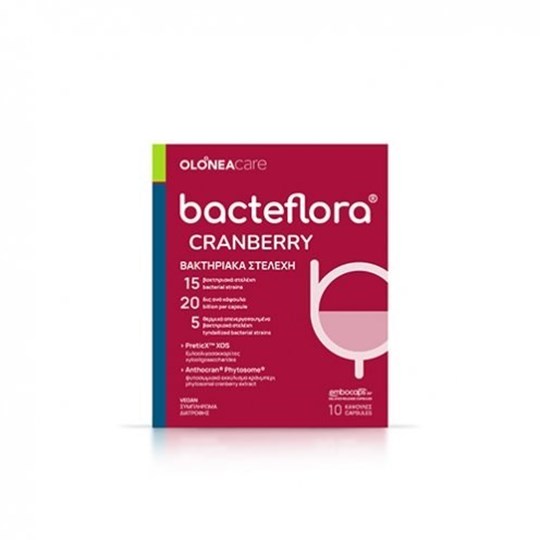 Picture of OLONEA BacteFlora Cranberry 10 Φυτικές Κάψουλες