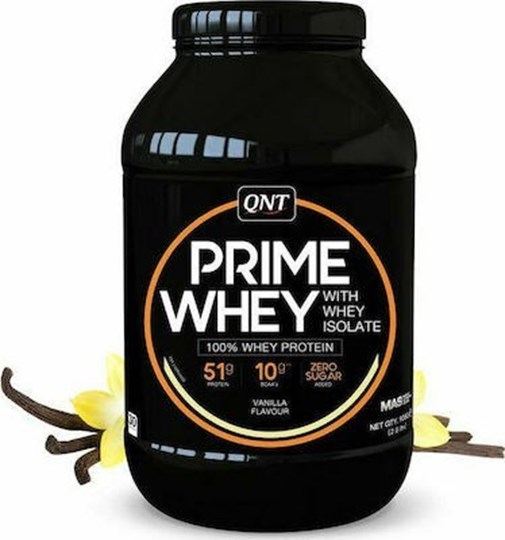 Picture of QNT Prime Whey Πρωτεΐνη Ορού Γάλακτος Χωρίς Γλουτένη με Γεύση Βανίλια 908gr