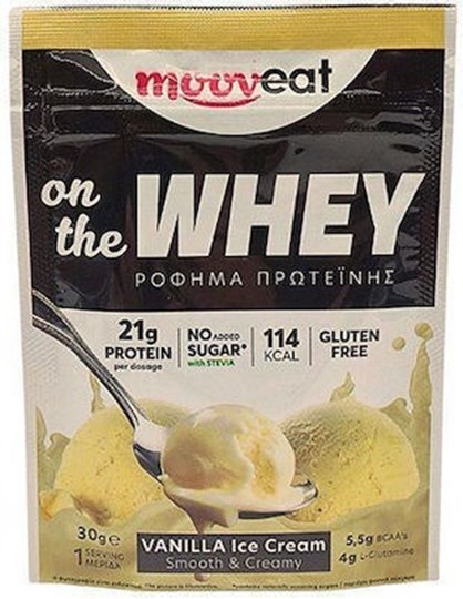 Picture of Mooveat On The Whey Ρόφημα Πρωτεΐνης 21% Με Γεύση Παγωτό Βανίλια 30g