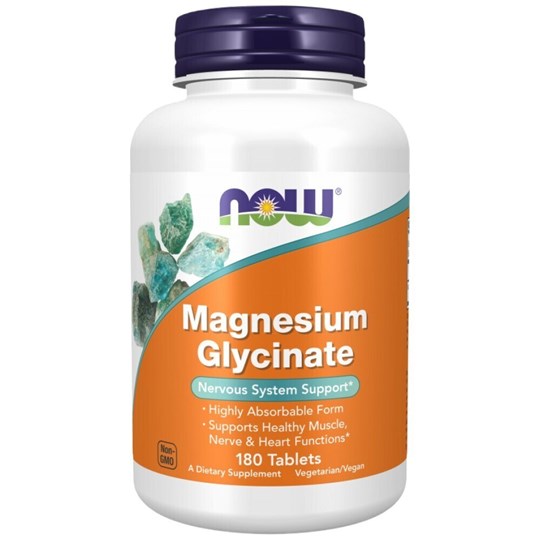 Picture of Now Foods  Magnesium Glycinate 1000mg 180 ταμπλέτες