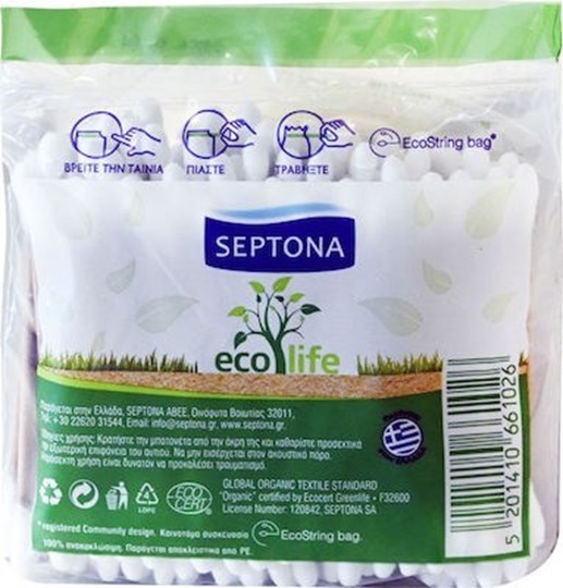 Picture of Septona Eco Life Μπατονέτες Βιοδιασπώμενες 100τμχ