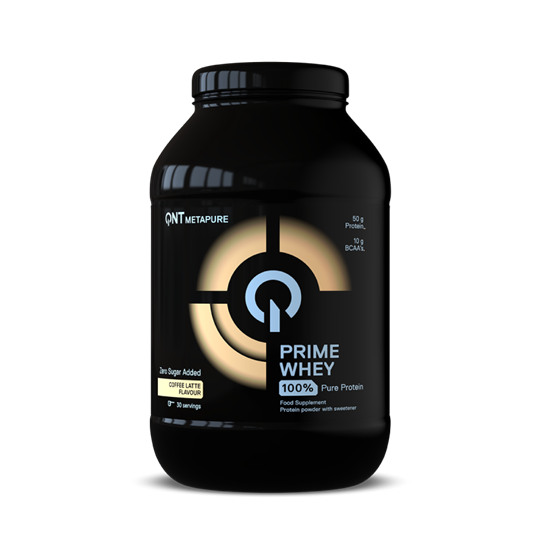 Picture of QNT Prime Whey Πρωτεΐνη Ορού Γάλακτος Χωρίς Γλουτένη με Γεύση Caffè Latte 908GR