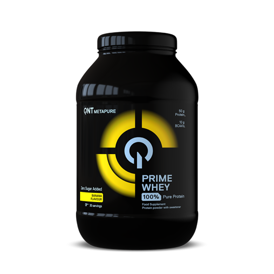 Picture of QNT Prime Whey Πρωτεΐνη Ορού Γάλακτος Χωρίς Γλουτένη με Γεύση Banana 908GR