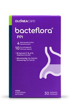 Picture of Bacteflora PPI 30 Veg.Caps OLONEA