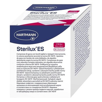 Picture of Hartmann Sterilux ES Αποστειρωμένες Γάζες 17 Κλωστών 8ply 10x10cm 2x25τμχ