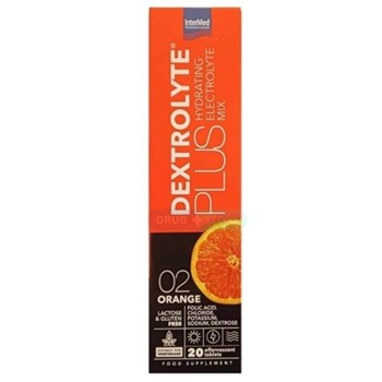 Picture of Intermed Dextrolyte Plus Orange 20 Αναβράζοντα Δισκία