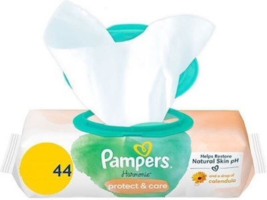 Picture of Pampers Harmonie Protect & Care Μωρομάντηλα 44τμχ