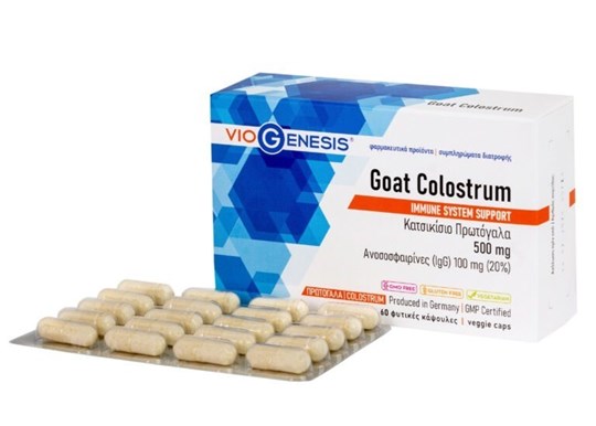 Picture of Viogenesis Goat Colostrum 500mg Συμπλήρωμα για την Ενίσχυση του Ανοσοποιητικού 60 κάψουλες