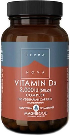 Picture of TERRANOVA Vitamin D3 2000 iu Complex 100CAPS