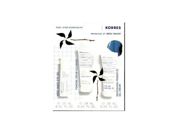 Picture of Korres Promo Yoghurt Wide Awake Eye Gel 15ml & Foaming Cleanser 20ml & Nourishing Probiotic Face Gel Cream 20ml