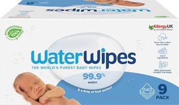 Picture of WaterWipes Μωρομάντηλα με 99% Νερό, χωρίς Άρωμα 9x60τμχ