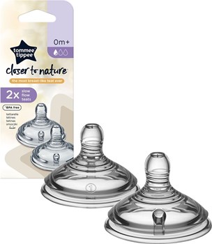 Picture of Tommee Tippee Θηλές Σιλικόνης Closer To Nature – Μικρής Ροής 0m+