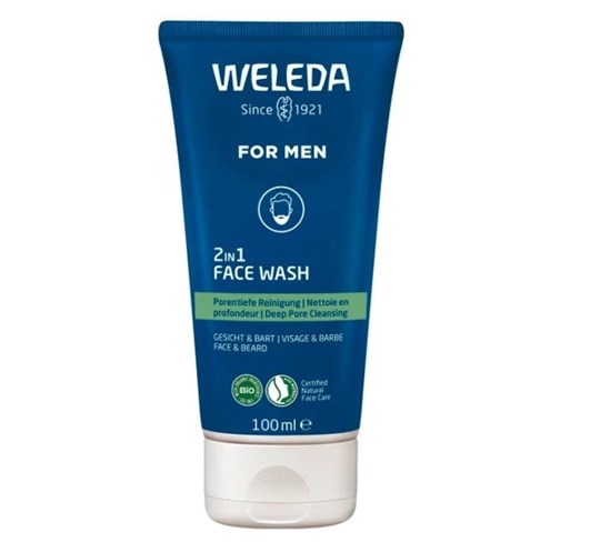 Picture of Weleda For Men 2 in 1 Face Wash Καθαρισμός Προσώπου για τον Άνδρα 100ml