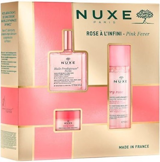 Picture of Nuxe Set Huile Prodigieuse Florale Multi-Purpose Dry Oil 50ml + Very Rose 3in1 Soothing Micellar Water 100ml + Very Rose Lip Balm 15gr