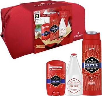 Picture of Old Spice Promo Captain Αποσμητικό Stick 50ml & Captain 3in1 Ανδρικό Αφρόλουτρο & Σαμπουάν 250ml, After Shave 100ml & Δώρο Νεσεσέρ