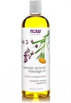 Picture of Now LAVENDER-ALMOND MASSAGE Oil - 16 fl oz (473,1 ml)