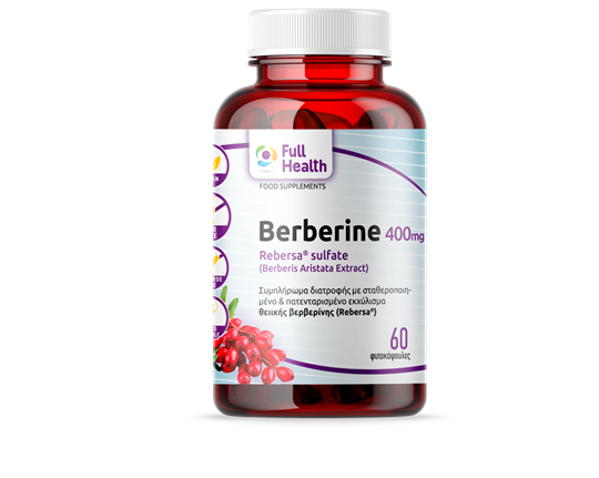 Picture of FULL HEALTH BERBERINE 400mg 60 Vcaps