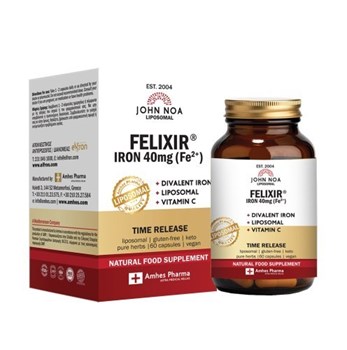 Picture of John Noa Liposomal Felixir Iron 40mg 60 κάψουλες