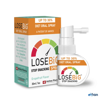 Picture of AMHES Losebig Spray Συμπλήρωμα για Αδυνάτισμα 30ml Σοκολάτα Μπανάνα